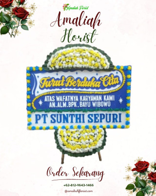Papan Bunga Duka di Karang Kancana