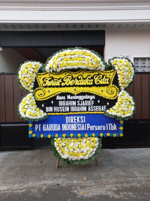Papan Bunga Duka di Karang Kancana